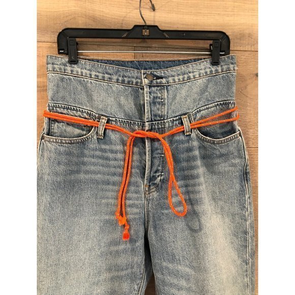 Hudson JESSI BOYFRIEND JEANS Distressed HIGH WAIST Released HEM Size 26 - Picture 5 of 7